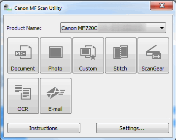 Canon MF Scan Utility Download